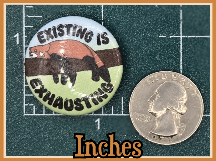 BUTTON - Existing is exhausting button (2.25 or 1.25 inch available)