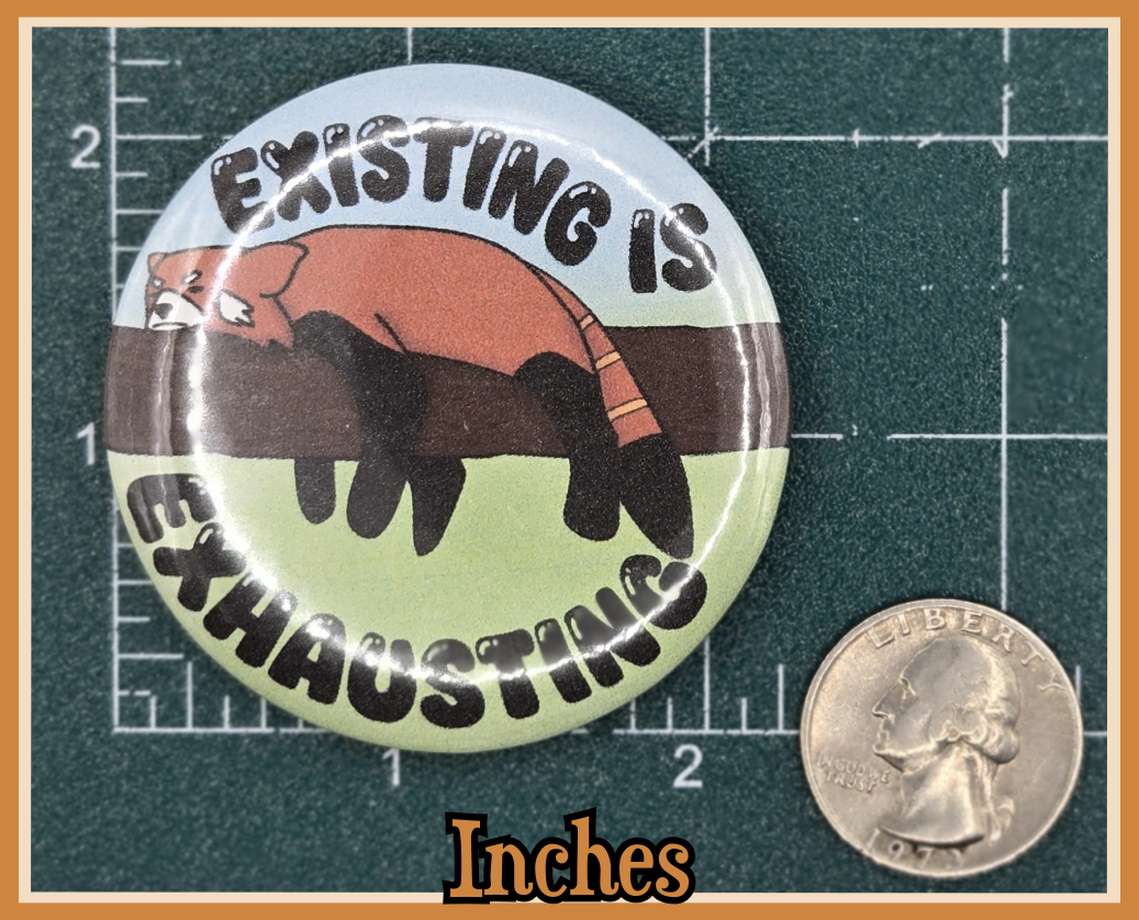 BUTTON - Existing is exhausting button (2.25 or 1.25 inch available)